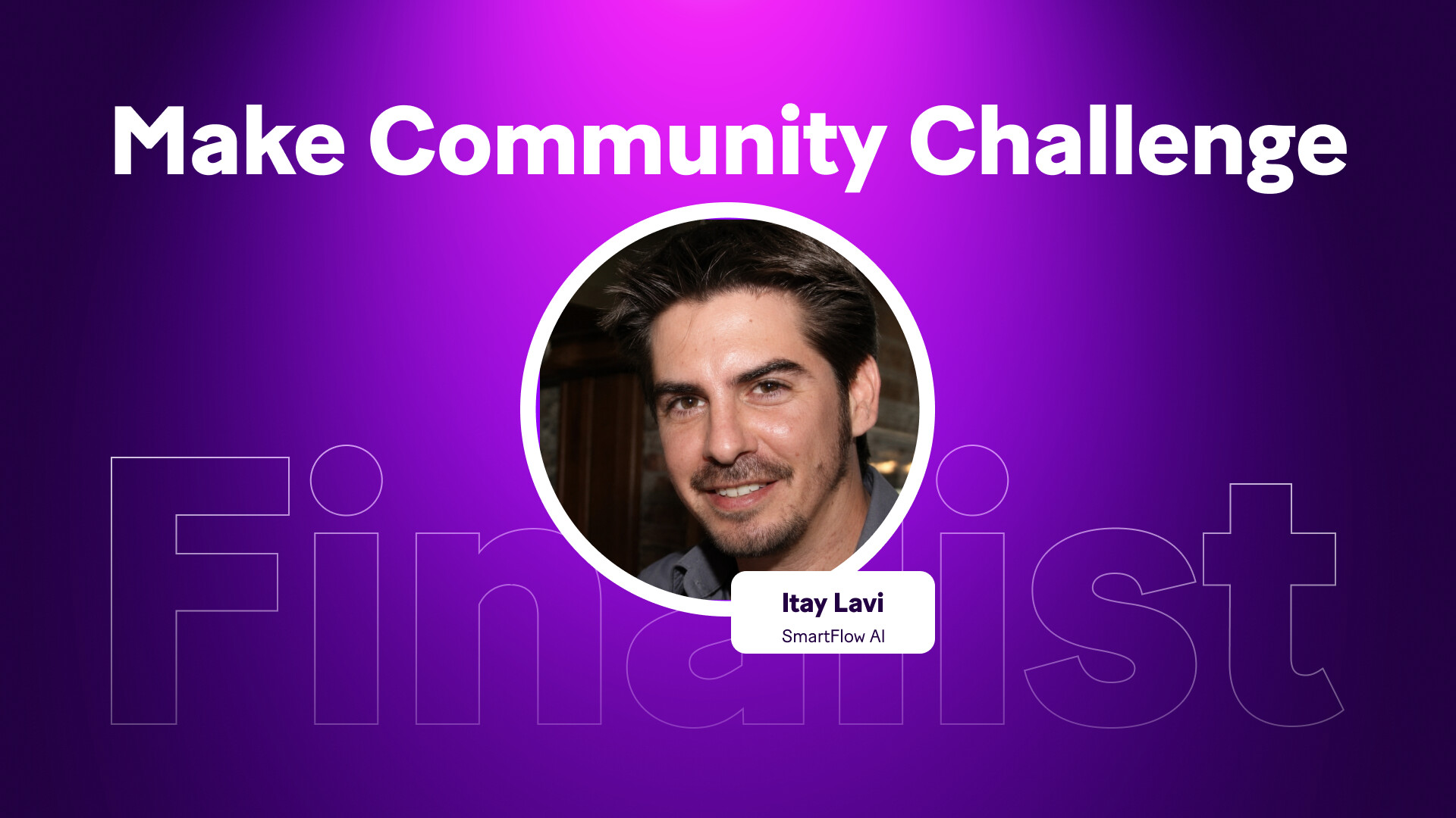 Make Community Challenge Finalist - Itay Lavi, SmartFlow AI